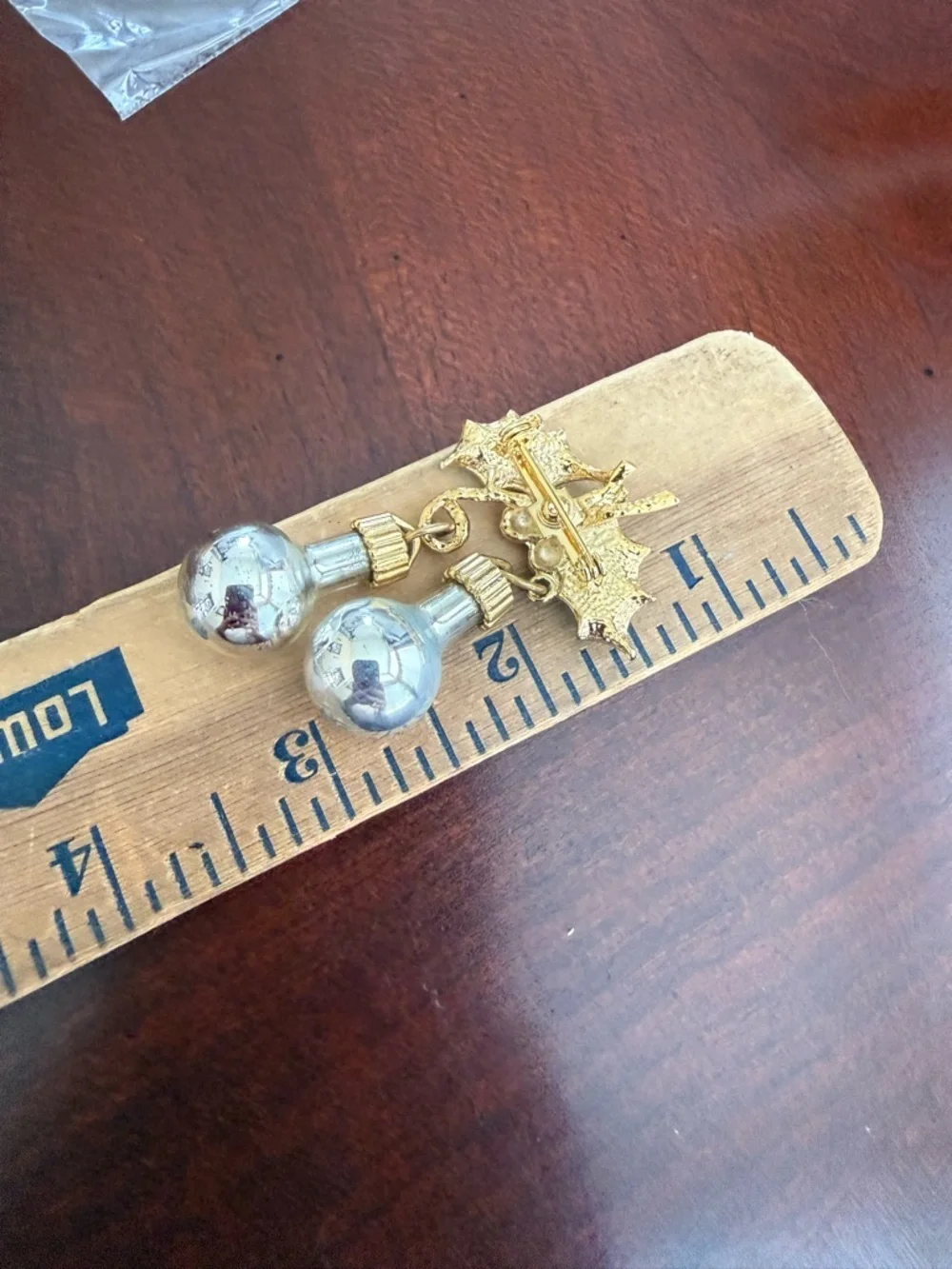 Vintage Christmas Bell Brooch